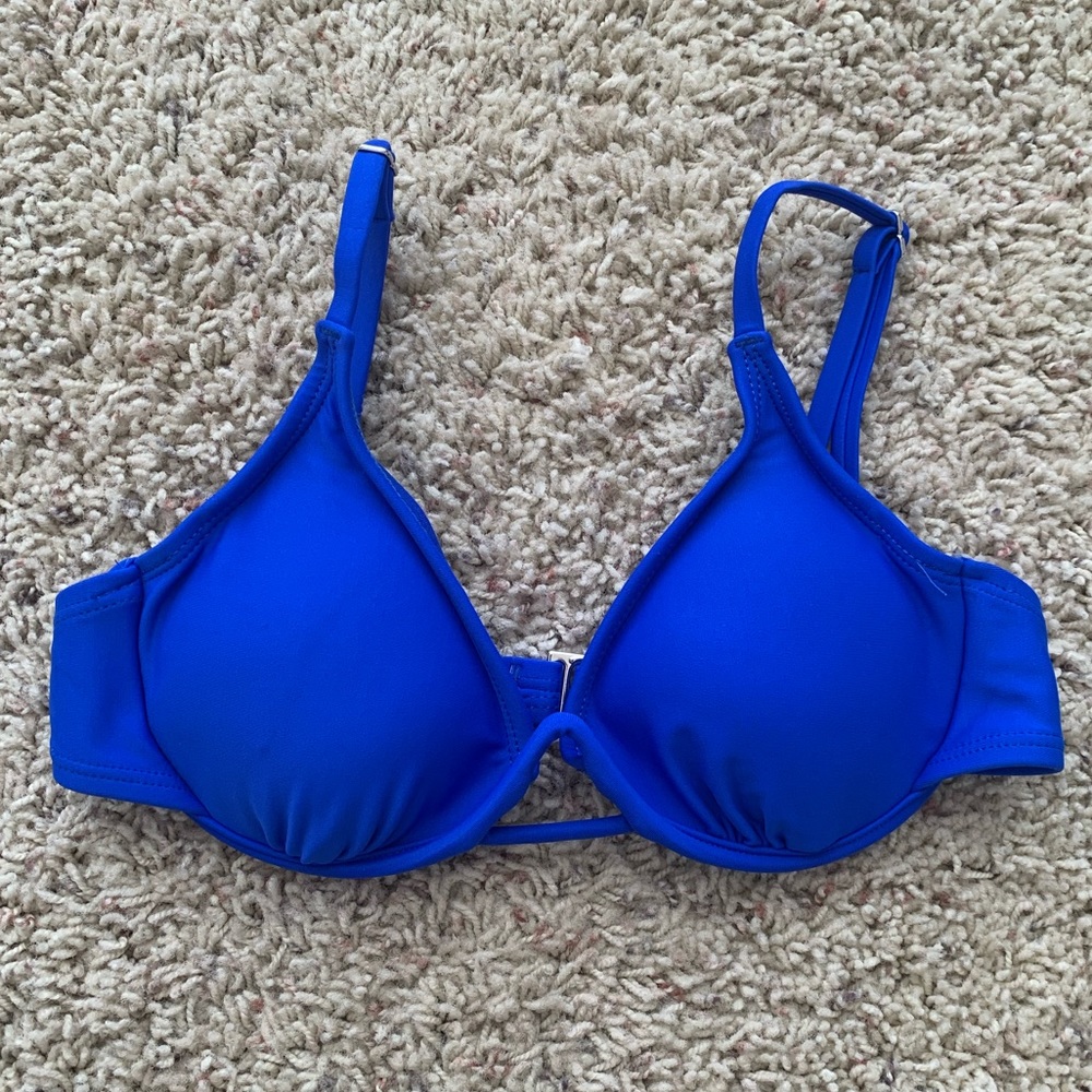 Blue swimsuit top size S